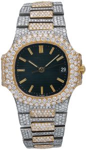 Patek Philippe Nautilus Moissanite Studded Diamond Watch