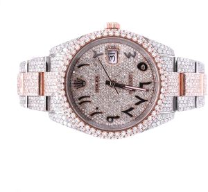 Rolex Diamond Studded Hip Hop Iced Out Watch