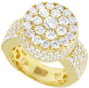 Round Shaped Lab Grown Diamond Gold Ring