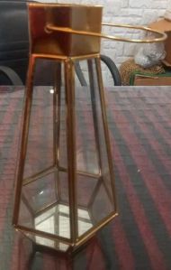 Brass Glass Hanging Lantern
