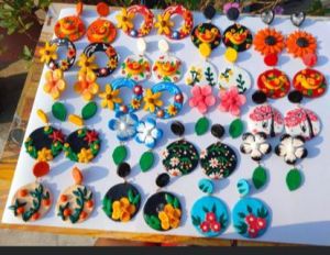 Designer Clay Handmade Earrings