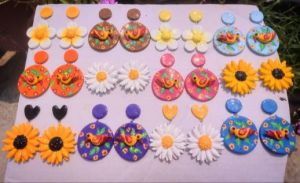 Designer Clay Handmade Earrings
