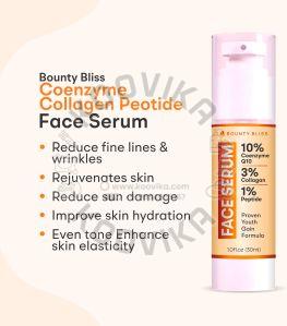 bounty bliss coenzyme collagen peptide face serum