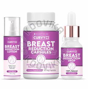 Bounty Bliss Curvy Plus Breast Reduction Lotion, Breast ReductionCapsule, Breast Reduction Liquid D