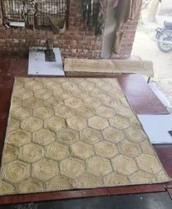 Hexagonal Pattern Jute Carpet