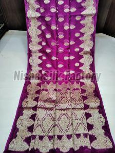 Banarasi Semi Kora Organza Silk Saree