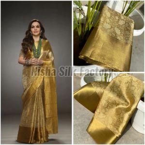 Nita Ambani Banarasi Tissue Soft Silk Saree