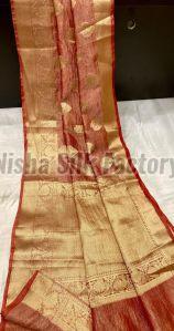 Semi Tissue Zari Weaving Soft Silk Saree