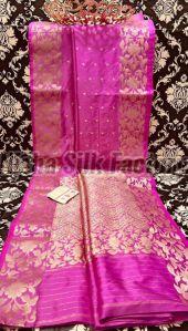 Zari Border Soft Weaving Banarasi Silk Sarees