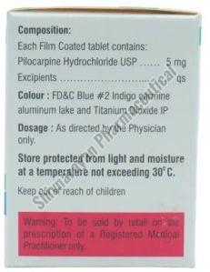 5mg Pilocarpine Hydrochloride Tablets