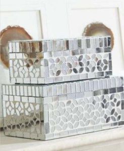 Mirror Mosaic Storage Box