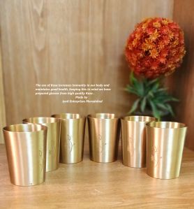 Brass Glass Set