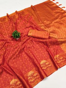 Soft silk saree with self weaving