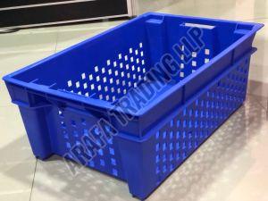 Blue Plastic Vegetable Crate