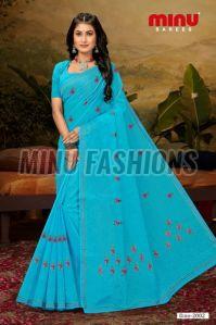 Rang Tarang Embroidered Cotton Saree