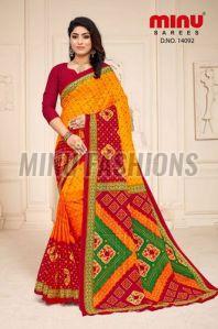 Subh Mangal Printed Cotton Saree