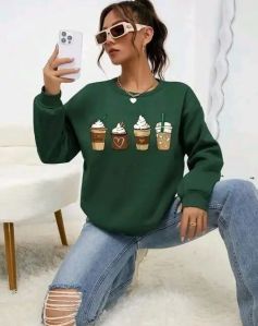 Ladies Printed Sweatshirt