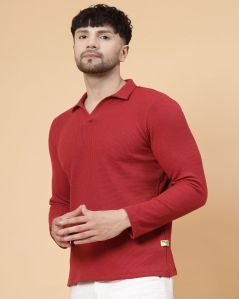 Mens Full Sleeve Polo T Shirt