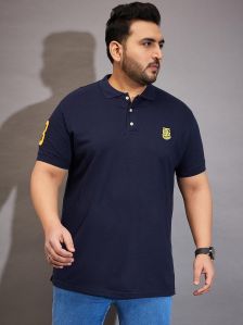 Mens Navy Blue Polo T Shirt