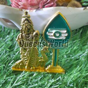 Metal  Murugan Vel Statue