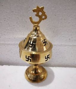 Brass Om Swastik Akhand Diya