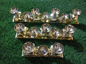 Brass Step Diya Set