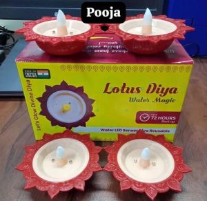 Lotus Water Sensor Diya