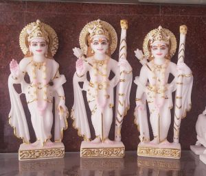 Decorative Marble Ram Darbar Statue