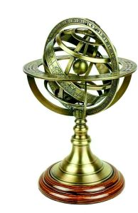 Brass Armillary Sphere Tabletop Globe