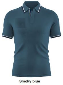 Men's Cotton and Polyester Plain Polo T Shirt