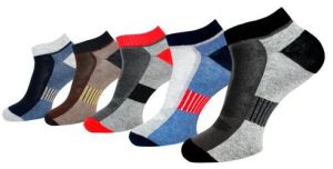 Men's Printed Ankle Cotton Socks