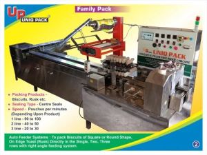 Family Pack Biscuit and Rusk Wrapping Machine