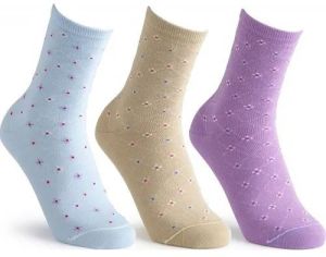 Girls Printed Cotton Socks