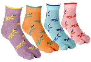 Ladies Printed Cotton Socks