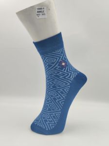 Mens Printed Midcalf Cotton Socks