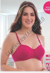 Ladies Dark Pink Padded Bra