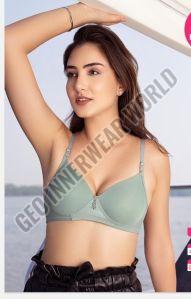 Ladies Grey Padded Bra