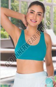 Ladies Sky Blue Sports Bra