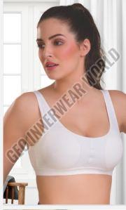 Ladies White Sports Bra