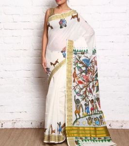 Hand Painted Saree