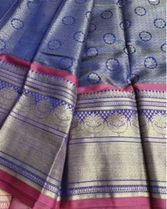 Kanjivaram Silk Blend Printed Saree