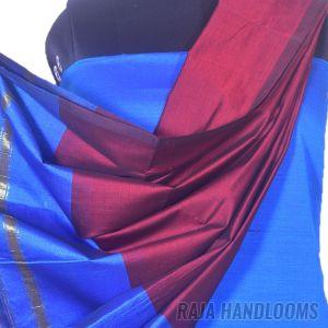 3PC Pochampally Ikat / Ikkat Handloom Cotton Silk Unstitched Dress Material Set for Women - DA019