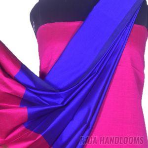 3PC Pochampally Ikat / Ikkat Handloom Cotton Silk Unstitched Dress Material Set for Women DA022