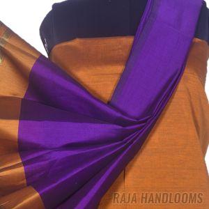 3PC Pochampally Ikat / Ikkat Handloom Cotton Silk Unstitched Dress Material Set for Women - DA023