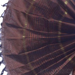 3PC Pochampally Ikat / Ikkat Handloom Cotton Silk Unstitched Dress Material Set for Women - DA025