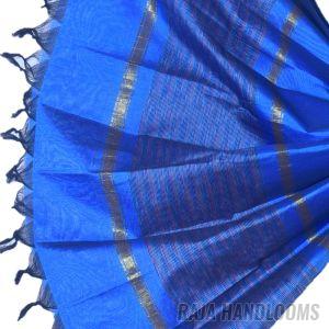 3PC Pochampally Ikat / Ikkat Handloom Cotton Silk Unstitched Dress Material Set for Women - DA026