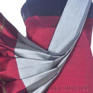 3PC Pochampally Ikat / Ikkat Handloom Cotton Silk Unstitched Dress Material Set for Women - DA027