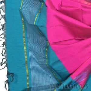 3PC Pochampally Ikat / Ikkat Handloom Cotton Silk Unstitched Dress Material Set for Women - BU001