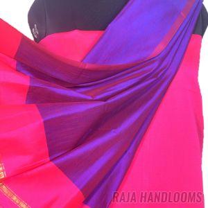 3PC Pochampally Ikat / Ikkat Handloom Cotton Silk Unstitched Dress Material Set for Women - DA003