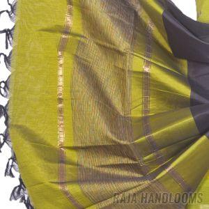 3PC Pochampally Ikat / Ikkat Handloom Cotton Silk Unstitched Dress Material Set for Women - BU002